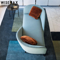 WISEMAX — ensemble canapé-lit en velours modulaire, moderne, luxueux, avec jambes en métal, sofa à accès