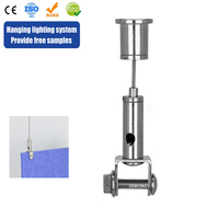 Kit de suspension en câble métallique réglable en acier inoxydable, assemblage de câble aéronautique pour système de suspension de plafond pour éclairage LED de bureau