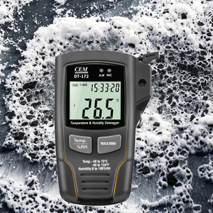 Registrador de Datos de Plástico CEM DT-172 para Registro de Temperatura y Humedad, 32000 Registros, Alarma Sonora y Luminosa, Almacén, OEM - Product Image 3