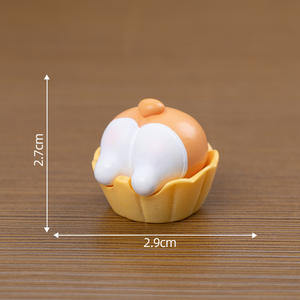 Accessoires de décoration DIY pour gâteaux, nourriture, jouets, voiture, bureau, petits ornements mignons en forme d'animaux (Corgi, cochon) - Product Image 1