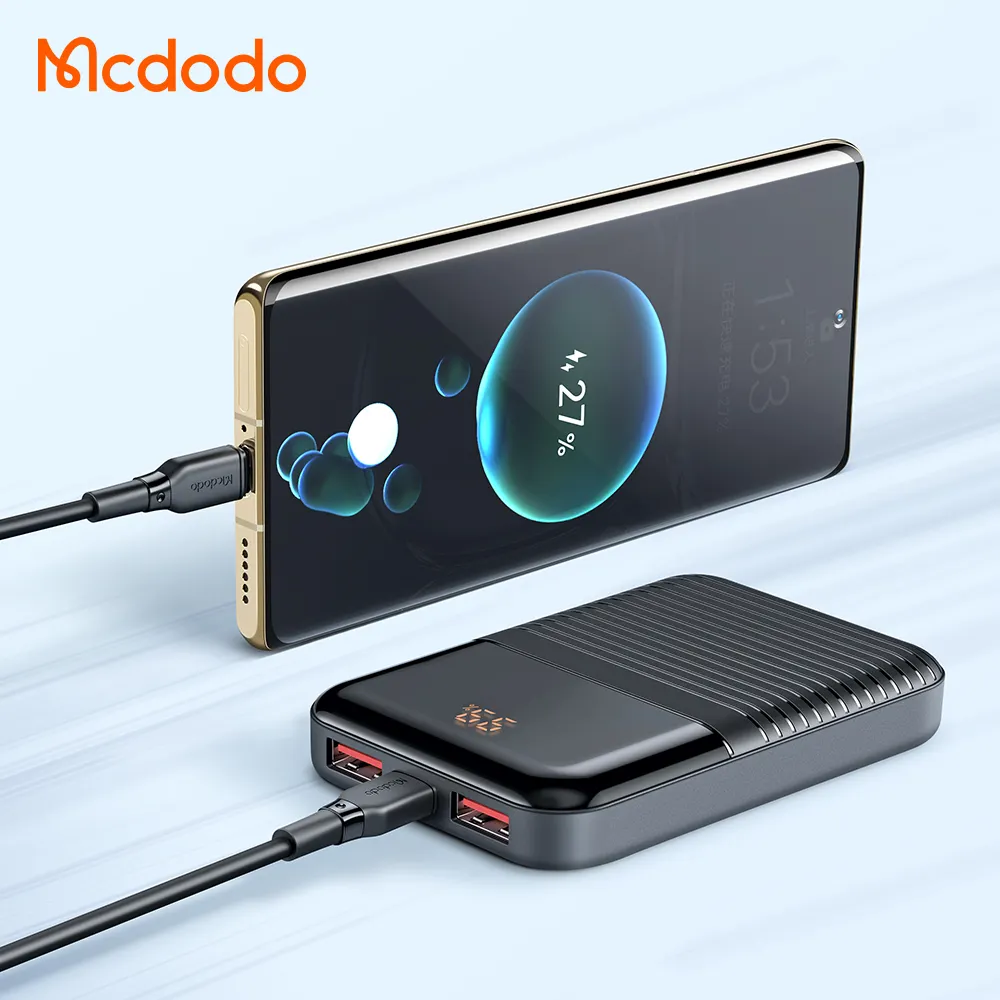 Mcdodo 585 Trending Products 22.5W Mini PD Powerbank 10000mAh Double USB + USB C Station d'alimentation portable à affichage numérique