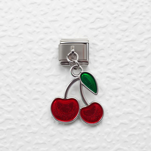 New <strong>Stainless</strong> <strong>Steel</strong> Detachable Italian Module <strong>Bracelet</strong> <strong>Women</strong> Pendant Cherry Love DIY Splicing Elastic <strong>Italy</strong> Charms <strong>Bracelet</strong> Gift - Product Image 5