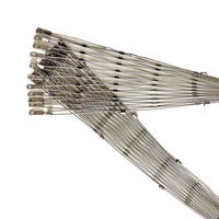 Mailles de câble pour Balustrade d'escalier, maillage Flexible en acier inoxydable, en forme de virole diamant, clôture aérienne, Zoo, 316