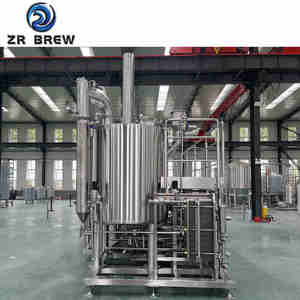 Equipo de elaboración de cerveza automatizado de 3 recipientes de 1000L y 2000L, acero inoxidable 304, con certificación CE - Product Image 2