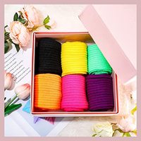 Jambières en tricot rainuré pour femmes, rose, 80s, jambières en néon, accessoires de fête