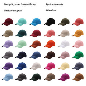 Casquette de baseball structurée à 6 panneaux en gros d'usine, en coton de haute qualité, broderie pour le sport, logo personnalisé, casquettes vierges - Product Image 1