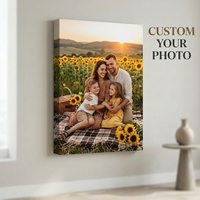 Cara Nonna Impressions sur toile encadrées lavables personnalisées 11x14 avec photos personnalisées - Décoration murale pour la maison