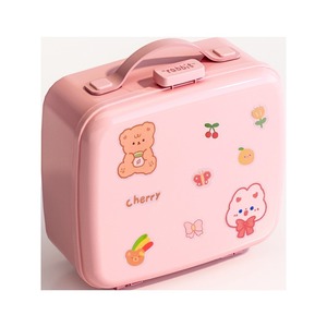 Handheld Storage Box Plastic Cosmetic Organizer Travel Makeup Bag With Handle For Women And Girls Small Size Portable - Product Image 5