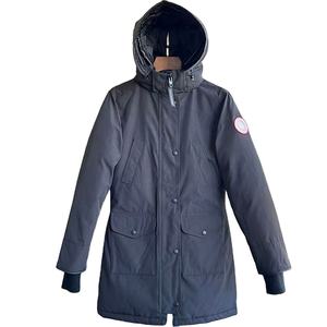 Veste d'hiver <span class=keywords><strong>longue</strong></span> en duvet de canard pour <span class=keywords><strong>femme</strong></span>, en gros, pour l'extérieur, épaisse, rembourrée, imperméable, style parka - Product Image 1