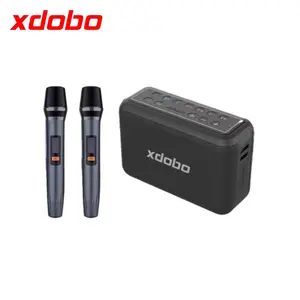 Xdobo Loa Karaoke Chờ Dài Thẻ TF USB X8PRO Loa Không Dây Răng Xanh Kèm Micro Hộp Tiệc RGB Loa 120W