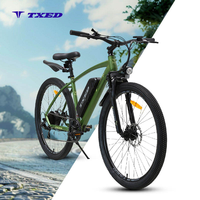 Vélo de montagne électrique tout-terrain TXED 27,5'' 7 vitesses 36V 250W Moteur arrière sans balais 13Ah Batterie au lithium Frein à disque E MTB
