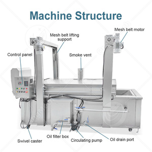 Orme thương mại đầy đủ tự động hành tây chiên Máy khoai tây chiên sâu nồi chiên liên tục để bán - Product Image 2