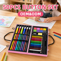 Ensemble de peinture, ensemble de papeterie, ensemble d'art, ensembles de peinture pour enfants, fournitures d'art pour enfants, personnalisable, 50 pièces LT73402