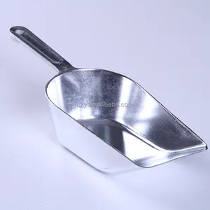 Stainless Steel Kitchen Ice Scooper For Ice Maker Round Bottom Aluminum Scoop For Food Flour Candy Grain-Ice Cream Tools