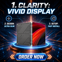 Écran LED intérieur à pas fin COB P1.875 600mmx337.5mm, panneau mural vidéo LED publicitaire HD pour salle de conférence et studio