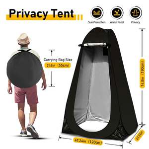 Carpa Plegable de Emergencia para Ducha y Vestidor al Aire Libre, Personalizable, para Adultos, para Campamento, Senderismo y Privacidad - Product Image 2