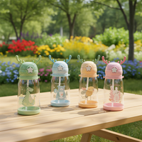Bouteille d'Eau Portable à Paille pour Enfants, Design Dragon, à Boire Directement, Idéale pour Voyage et Camping