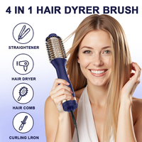Brosse sèche-cheveux volumisante 1200W à air chaud avec revêtement céramique – Outil de coiffage à chaud tout-en-un