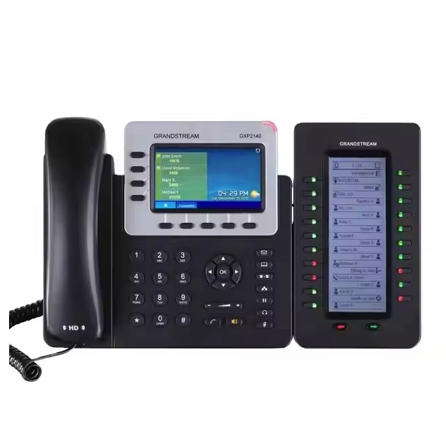 Ponsel meja pintar 4 garis murah, Ponsel Voip Grandstream GXP2140