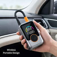 Gonfleur de pneus portable polyvalent Mydays Tech, compact, haute capacité, pour situations d'urgence en extérieur, alimentation électrique de secours