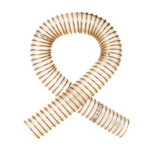 Tubo del condotto del filo di acciaio in poliuretano morbido e filo di acciaio placcato Cooper resistente all'olio usato per <span class=keywords><strong>aspirazione</strong></span> e trasporto di polvere - Product Image 1