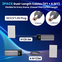 Cable de Alimentación USB-C DC (1FT y 6.5FT) para Router Starlink Mini, Paquete de 2, Compatible con PD 9V, Plug & Play, Repuesto Personalizado
