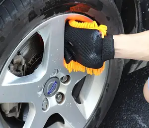 Car Microfiber Premium Chenille Microfiber Cleaning Mitt 20*35cm For Car Cleaning