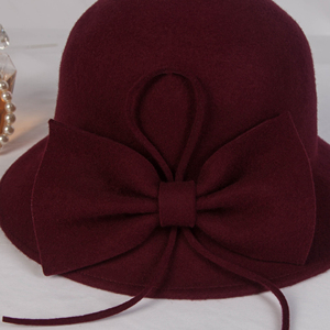 סתיו וחורף כובע אגן וינטג' חדש לאישה כובע כובע עליון - Product Image 1