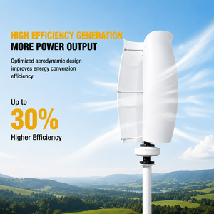 Éolienne silencieuse Tulip R&X RX-TL 5KW 10KW 20KW 30KW sans engrenages, faible bruit, blanche, 48V-220V pour zones résidentielles urbaines - Product Image 2