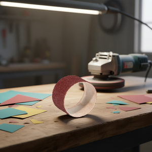 Funda de tela abrasiva de corindón de 25x25 mm para discos de lijado - Product Image 3