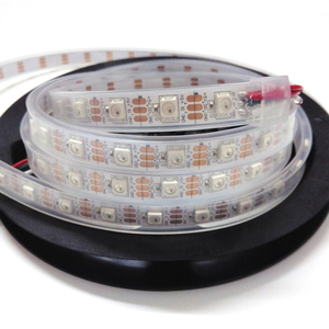 5V bianco PCB indirizzabile WS2812B 5050 RGB <span class=keywords><strong>striscia</strong></span> <span class=keywords><strong>LED</strong></span> 60Led Per metro DC5V Pixel luce <span class=keywords><strong>LED</strong></span> <span class=keywords><strong>striscia</strong></span> - Product Image 5
