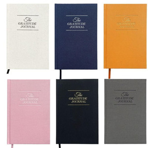 Agenda mensuel et hebdomadaire le plus vendu, carnet personnalisé imprimé en lin avec couverture rigide, papier offset, impression de livre de gratitude - Product Image 2