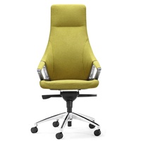 Chaise de bureau de direction au design contemporain GS-G1900A pivotante en métal avec tissu de prix d'usine certifié BIFMA