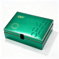 Boîte cadeau rigide personnalisée, boîte d'emballage de luxe pour ensemble cosmétique et soins de la peau, avec insert en mousse EVA, logo en estampage à chaud, boîte en papier rigide