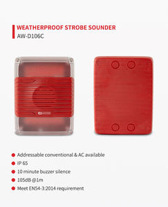 Asenware Optimal EN54 Standard wasserdichtes Alarmsystem Zweidraht-Strom versorgungs system - Product Image 4