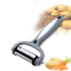 Pelador de Verduras Multifuncional C154, Rotatorio 360 Grados, Cortador de Melón, Rallador, Utensilio de Cocina para Patatas, Venta al Por Mayor - Product Image 2