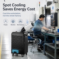 OEM ODM 2kw 6800BTU AC Mobil Portabel Indoor Outdoor Komersial Industri Unit Pendingin Udara Mobil Pendingin Ruangan Industri