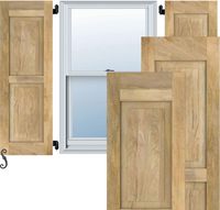 Volets extérieurs en bois de style américain de haute qualité, persiennes en bois pour fenêtres, couvertures de fenêtres extérieures en bois