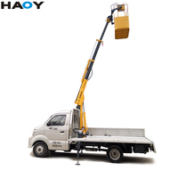 Mini grue de camionnette de 0,8 tonne, 1,3 tonne, 1,8 tonne, moteur diesel 12v 24v, grue montée sur véhicule