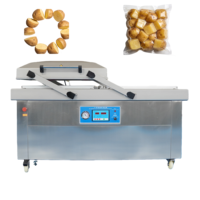 Machine d'emballage sous vide à double chambre à commande intelligente par panneau informatique pour l'emballage de morceaux de pommes de terre à haute protection