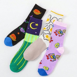 Nam Phi hành Đoàn vớ chống vi khuẩn kích thước lớn Mùa xuân mùa thu mùa Logo cơ thể Châu Âu Mỹ đường phố Thiết kế phim hoạt hình vớ - Product Image 1