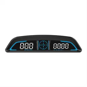 Projetor GPS com tela sensível ao toque para carro, HUD OBD, amplificador USB, velocidade do veículo, bússola, alarme de carro, alarme de carro com tela de toque
