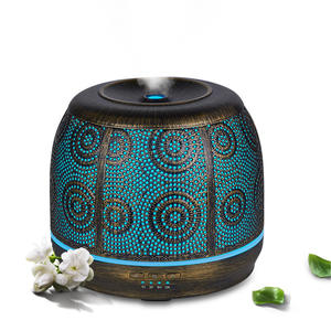 गर्म 500 मिलीलीटर धातु आवश्यक तेल विसारक, अल्ट्रासोनिक शांत धुंध आयरन ह्यूमिडिफायर - Product Image 3