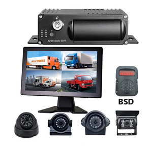 1080P AHD 4-kênh xe máy ảnh với 10.1 inch màn hình Xe DVR cho hỗ trợ đảo ngược Hạm Đội Hệ thống theo dõi - Product Image 1