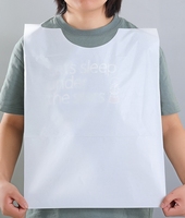 Bavoirs jetables en plastique imprimés avec logo personnalisé, thème fruits de mer (homard, crabe), pour adultes, imperméables, pour restaurants, mariages, fêtes et repas.