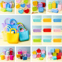 Panier et boîte organisateur en forme de sac à main en silicone souple, série en gros