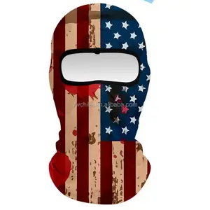 Unisex Balaclava USA Flag Baseball Renda Wicking Kelembaban Wajah Topeng Hood untuk Bersepeda Sepeda Motor Ski Snowboarding