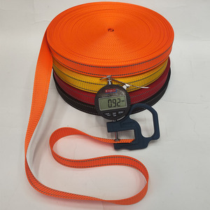 Grosir 1.5-3.8CM anyaman poliester tahan lama dengan 2mm Strip reflektif tali pengikat peliharaan tali warna-warni Harness hewan peliharaan - Product Image 5