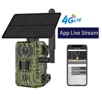 Caméra de surveillance intelligente 4G LTE cellulaire CMOS 4MP 4K IP65 étanche à détection de mouvement, alimentée par batterie, avec micro intégré et vision nocturne, application mobile