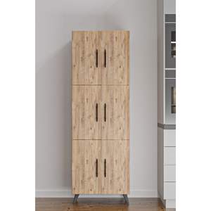 Moderno Armario Multiusos de 6 Puertas para Cocina y Baño, Alacena de Almacenamiento de Hierro y Aluminio, Estantes para Especias, Montado en la Pared - Product Image 5